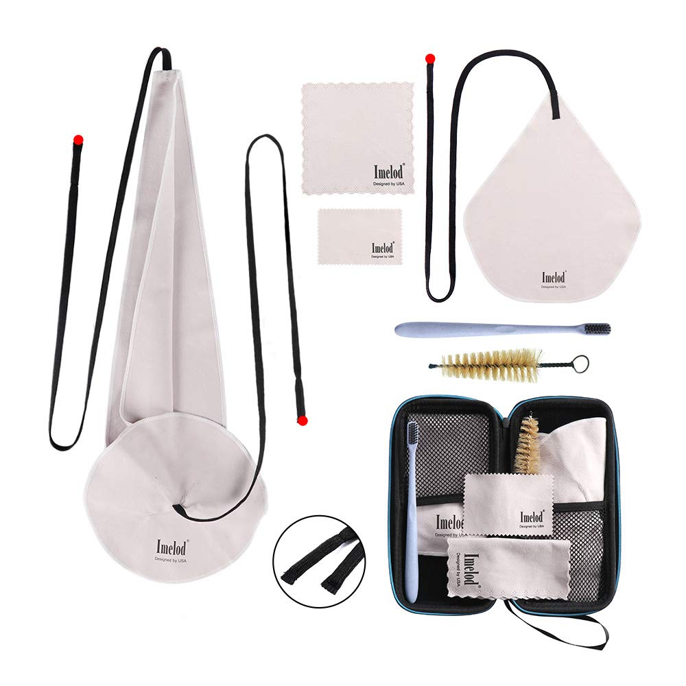 Imelod Saxophone Cleaning kit with Case for Alto Tenor Flute