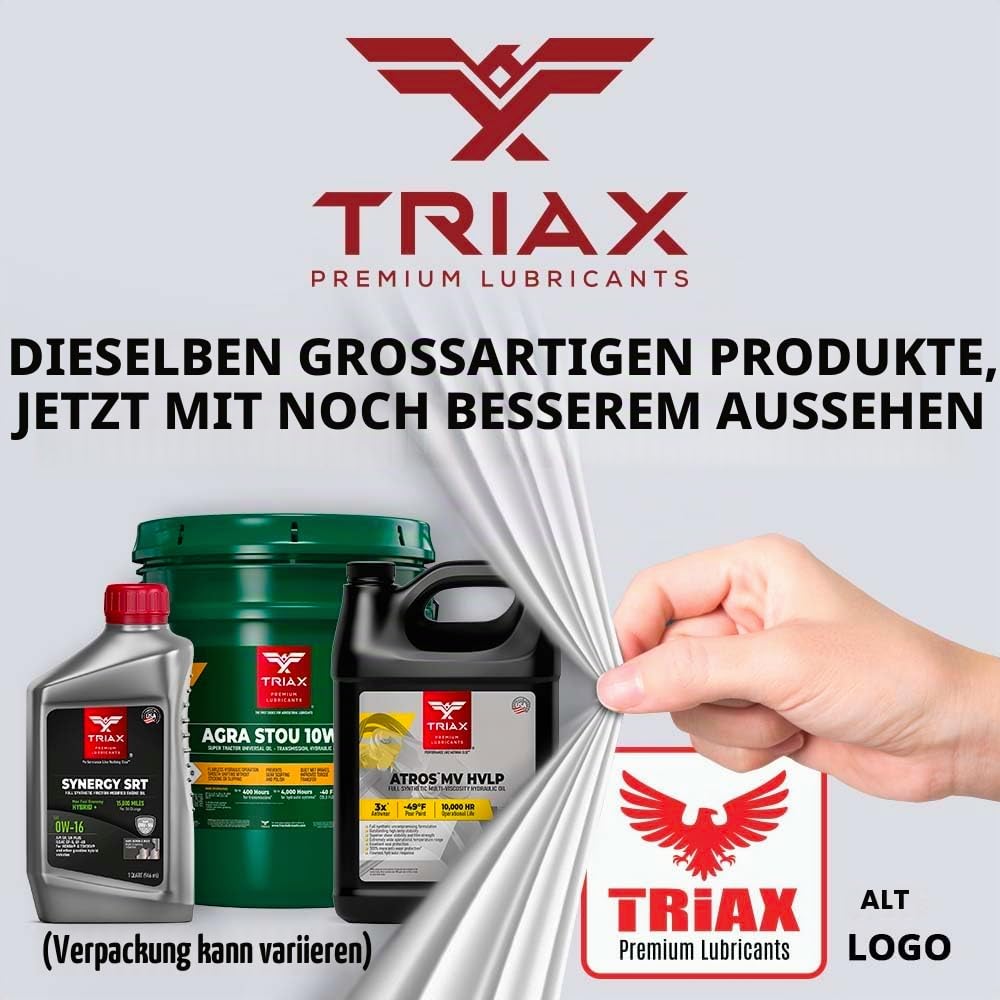 TRIAX Atlas 600 Blau Vollsynthetisches Hochtemperaturfett -40°C bis +204°C, NLGI-2, Wälzlager/Radlager, Langzeitfett, Marine Fett, Wasserfest, Hochleistungsfett, Fettkartusche für Fettpresse (400g)