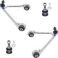 Vista 161 de Detroit Axle - 4 brazos de control de extremo delantero para Nissan Frontier Xterra 2000-2004 Brazos de control inferior y superior con rótulas