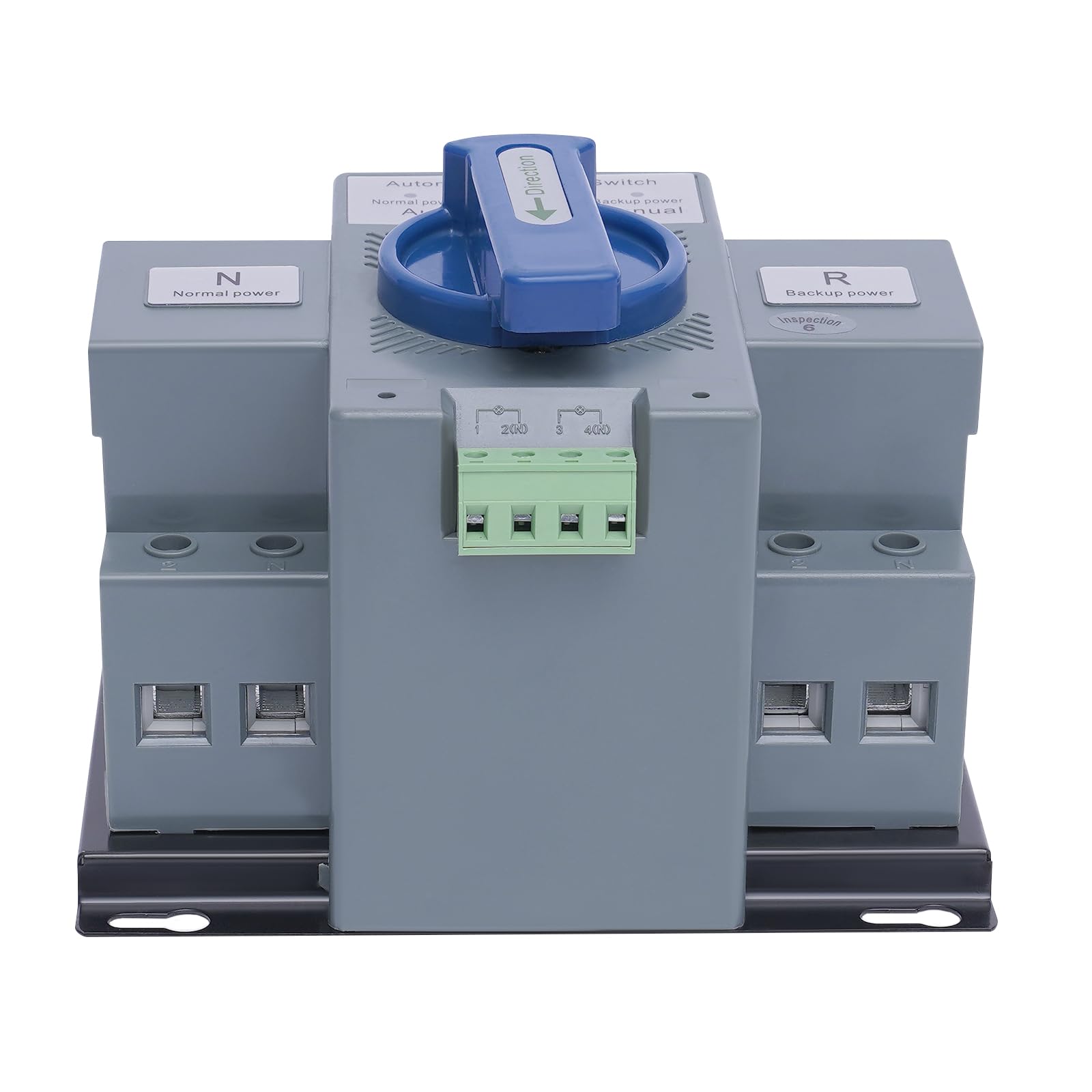 Dual Netzteil Switches 2P 63A 220V Dual Power Automatischer Umschalter Transferschalter Lastumschalter Doppeltransferschalter für Haushaltsstrom, Wechselrichter, Solar