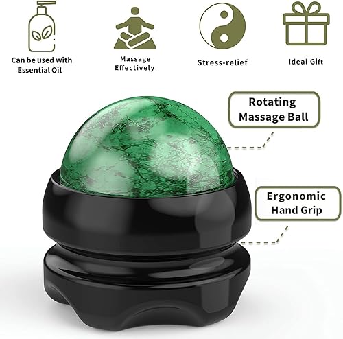 Miniatura 2 de Juego de masaje que incluye bola de masaje manual y cuatro puntos de gatillo con dedos de mano, rodillo con perillas para aliviar el dolor,