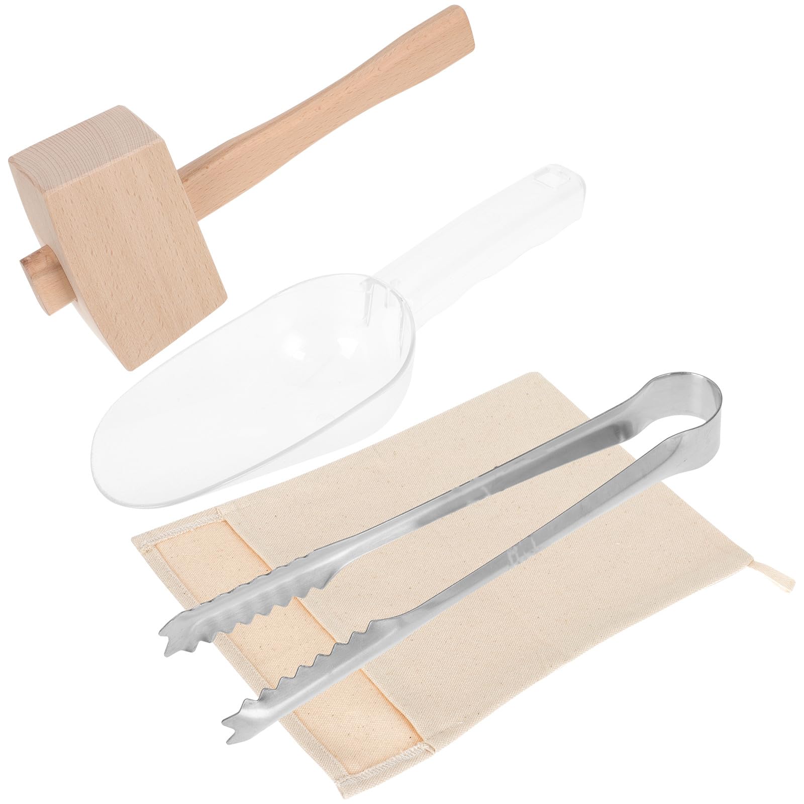 Juego de Mazo para Hielo Picado Bolsa de Algodón Resistente, Plegable y Duradero para Utensilios de Cocina y Tiendas de Postres