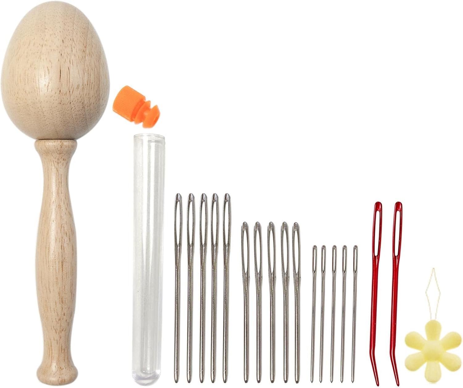 Darning Egg - Houten Stopmushroom - Naaigereedschap Voor Sokken En Truien - Handmade Reparatie
