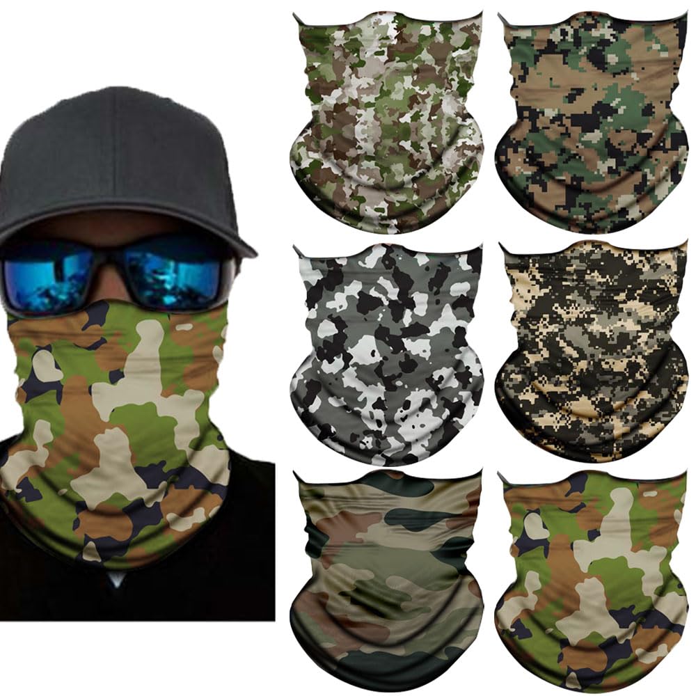 Neck Gaiter Mask,UV Protection Bandana Gator Face Cover Covering Mask,Tube Scarf,Neck Warmer Balaclava,Headband