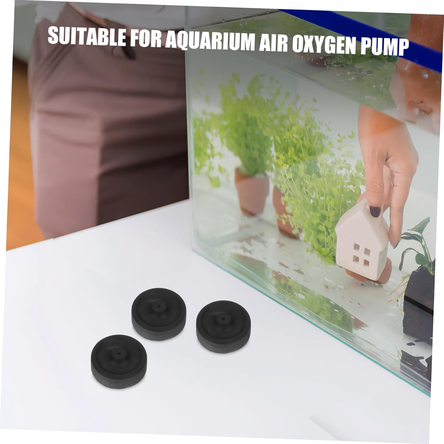 Fish Tank Air Replacement Parts 5 Pcs Oxygen Pump Membrane Aquarium Air Pump Accessories