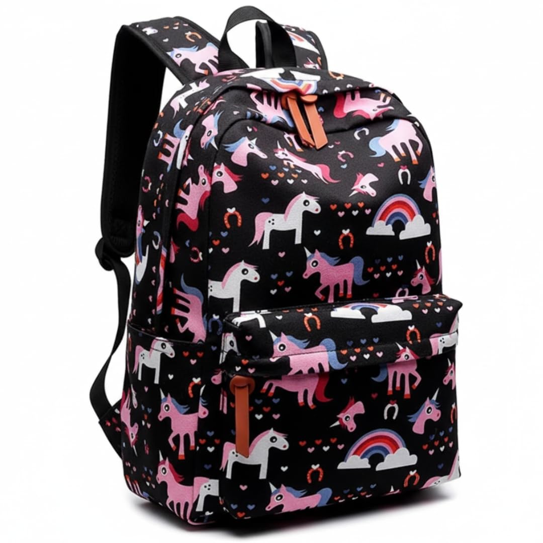 typify Polyester Unicorn Printed Waterproof Preppy Style Girls Women Backpack-picture-38