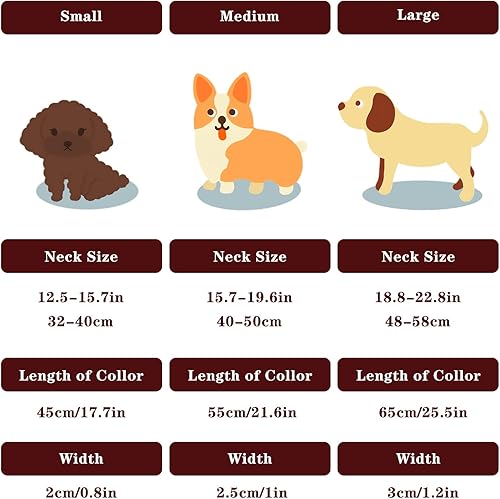 Miniatura 4 de Lmlpt Collar de perro de cuero rojo para perros grandes, medianos y pequeños, de cuero genuino, suave, acolchado, ajustable, grueso, con anillo en D