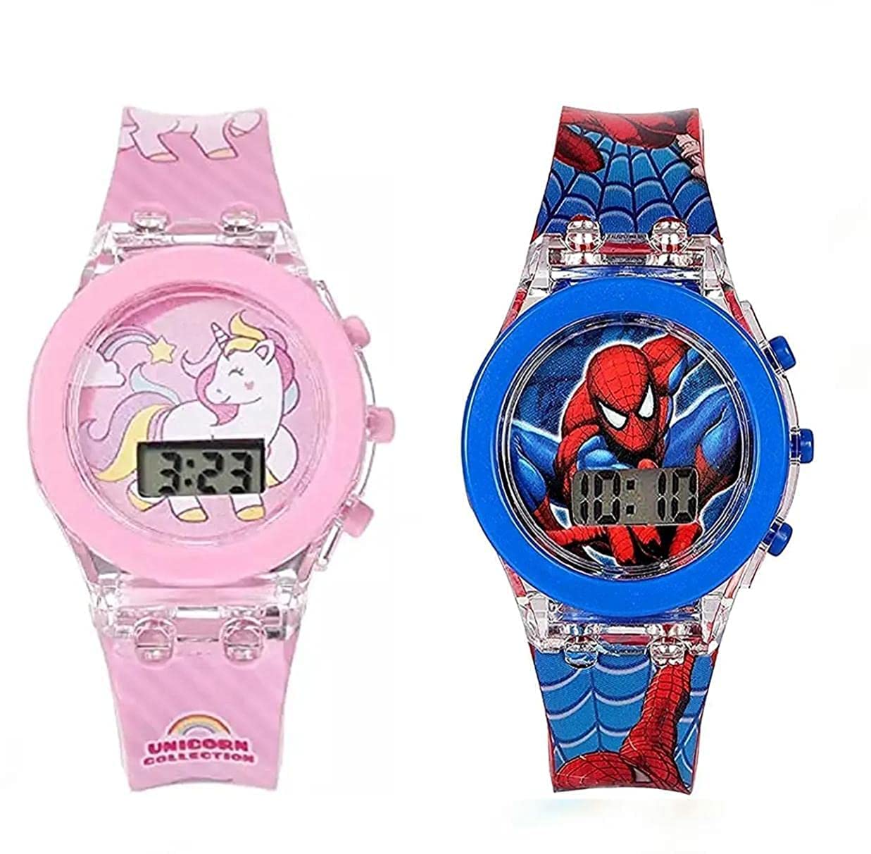 Emartos Silicone Digital Unicorn Round Shape Pink Led Glowing Watch For Girls And BoyS, Dial_Assorted, Band_Brown (B0BNQRYRJ7) Amazon Price History, Amazon Price Tracker