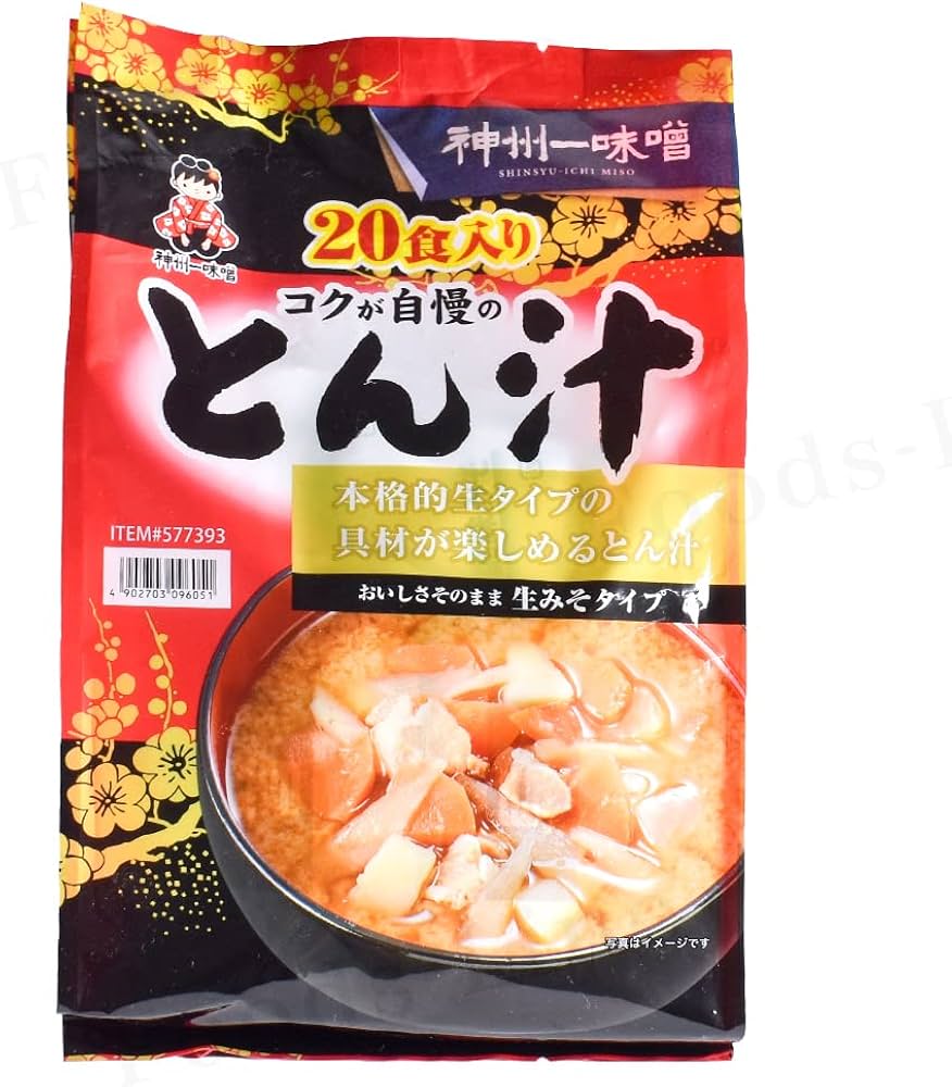 Amazon | 神州一味噌 コクが自慢のとん汁 20食 コストコ 豚汁