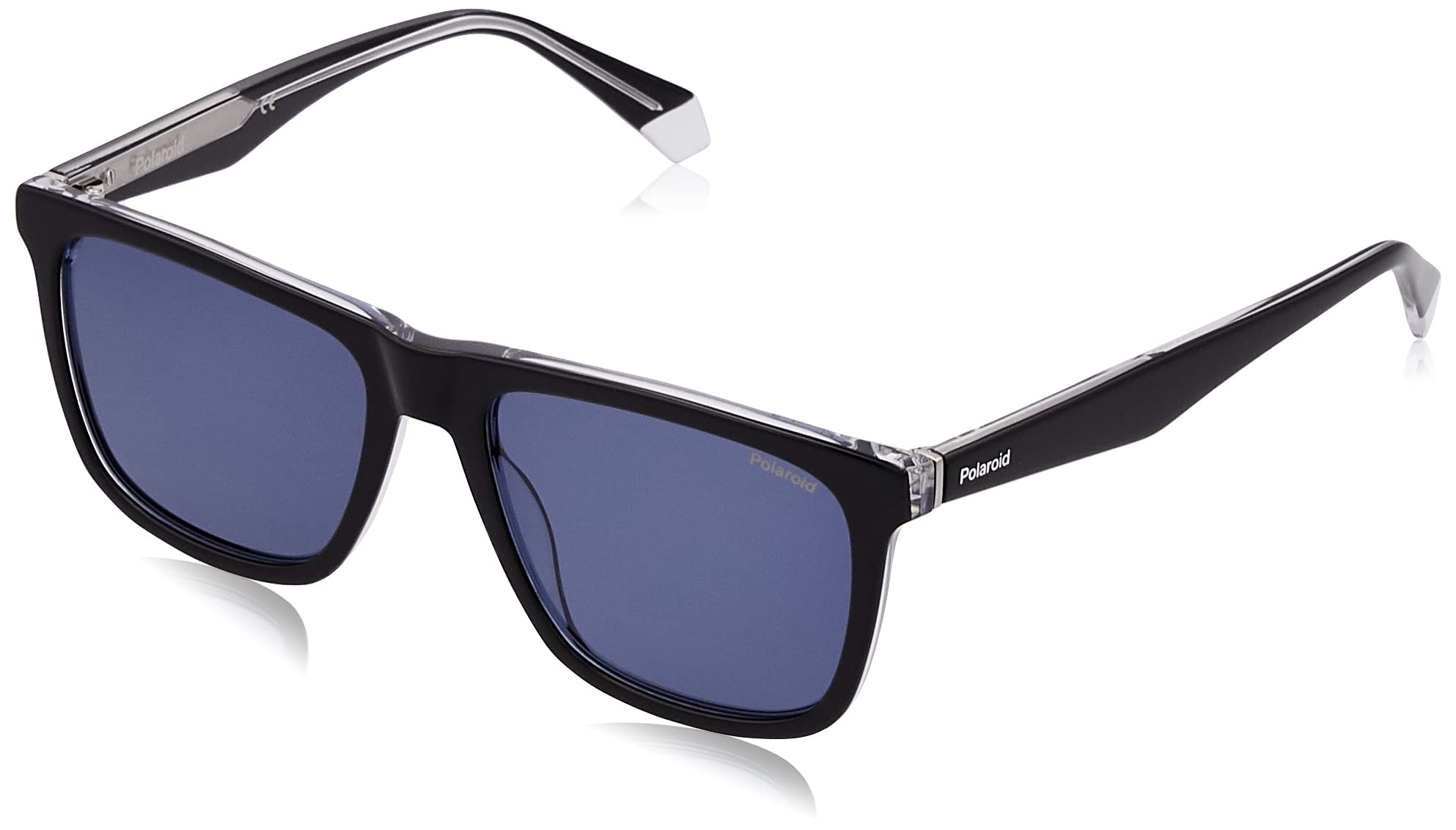 Polaroid Men's Black/Blue Sunglasses Pld 2102/S/X 7C5 C3 Polarized