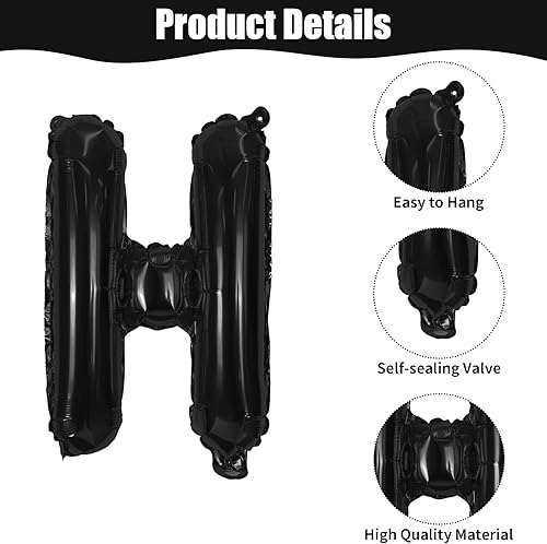 Miniatura 3 de Cartel de globos de feliz cumpleaños, globos de papel de aluminio de 16 pulgadas, globos de letras de feliz cumpleaños con globos de confeti rojo,