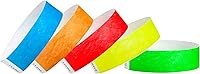 WristCo 500 Tyvek Wristbands Variety Pack - Tamper-Proof, Waterproof for Events, Parties, Hospitals, VIP ID (5 Colors)