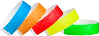 WristCo 500 Tyvek Wristbands Variety Pack - Tamper-Proof, Waterproof for Events, Parties, Hospitals, VIP ID (5 Colors)