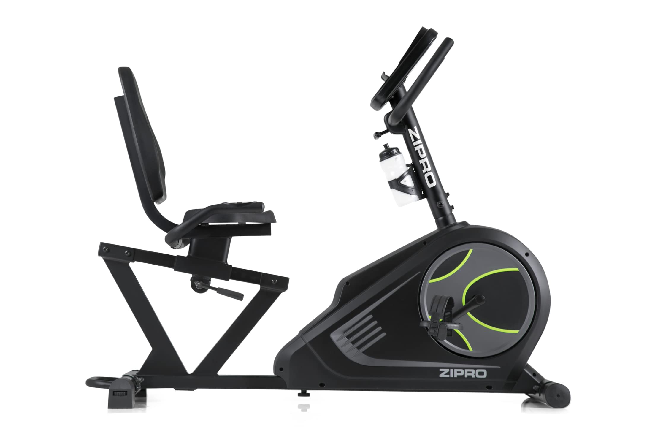 Zipro Vélo d'appartement Iconsole+ Glow, Ergomètre Fitness, Vélo d'appartement magnétique, Ergomètre jusqu'à 150 kg, Vélo d'intérieur, Vélo d'entraînement à domicile, Vélo ergomètre filaire