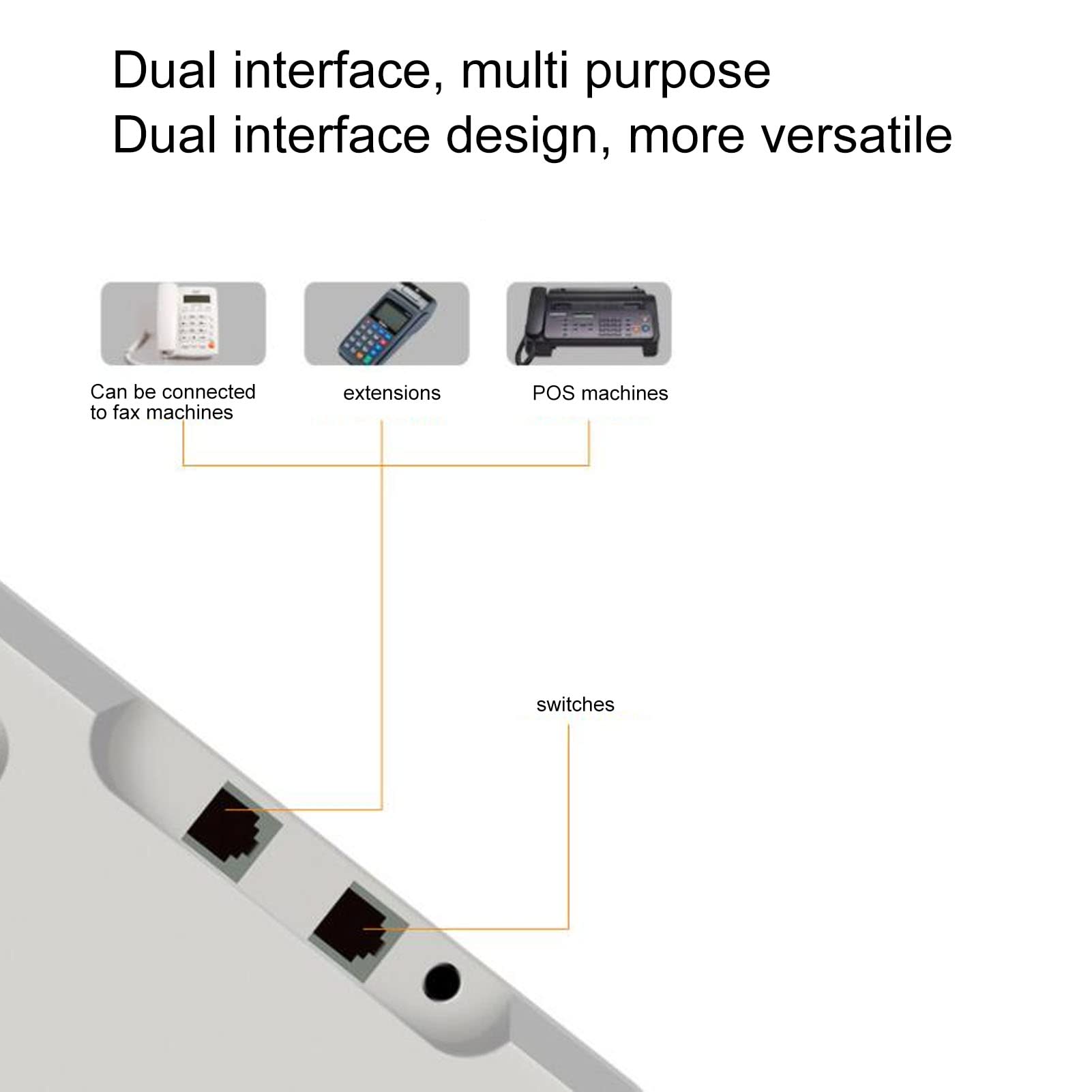 Großes Tastentelefon für Senioren, Schnurgebundenes Festnetztelefon, One-Touch-Kurzwahl, Freisprechanrufe, Großes LCD-Display, Lautsprecherklingel, für Sehbehinderte ältere