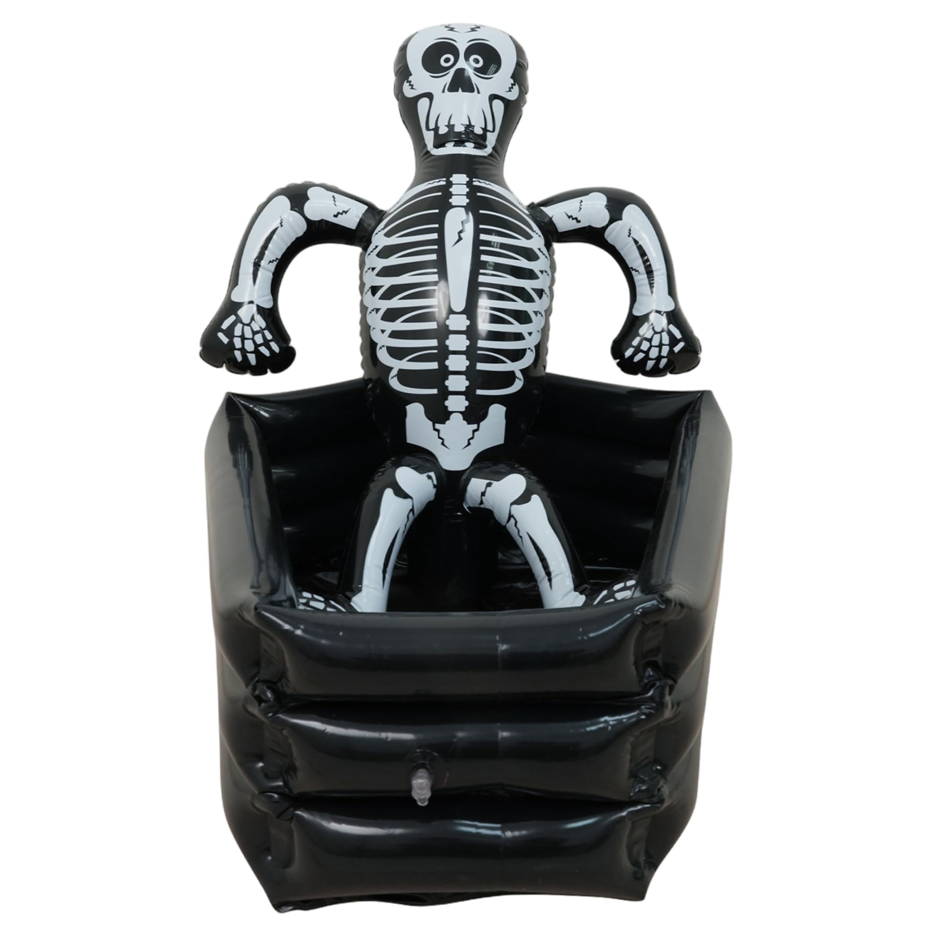 Seau à glace gonflable Skull pour piscine et pique-nique d'Halloween