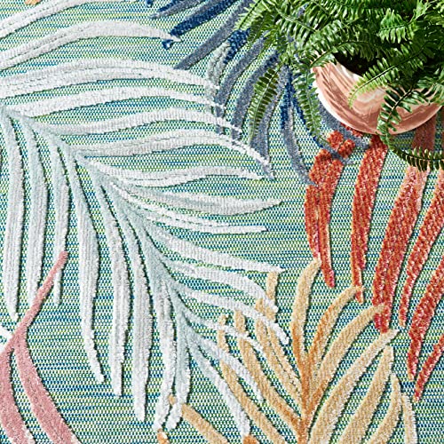Tapete rectangular washable verde y óxido 2'7" x 5' miniatura 5