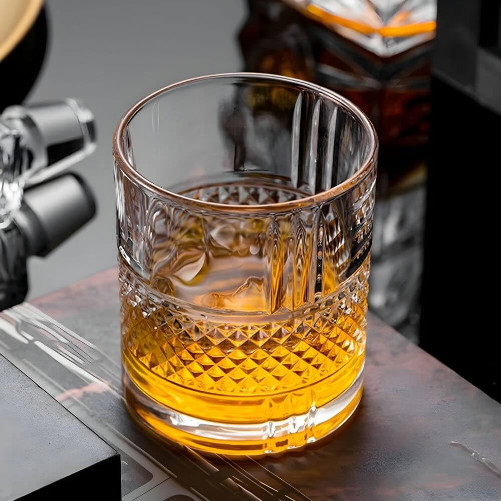 Crystal Whiskey Glasses Set - Bourbon & Scotch -5