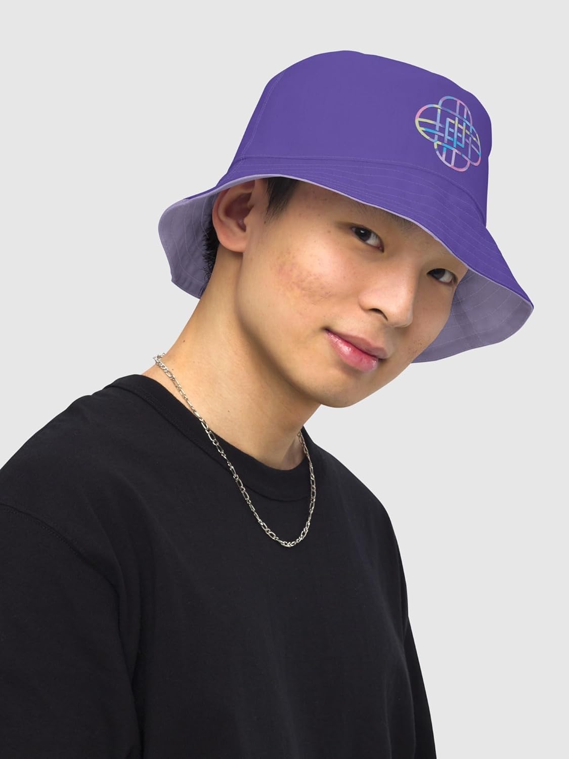 K-Pop Demon Hunters Huntr/x Reversible Bucket Hat - Officially Licensed - S/M Multi