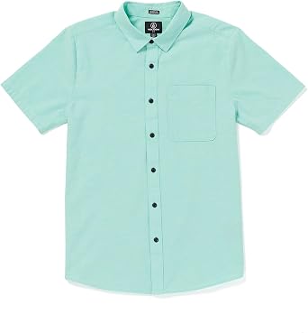 Volcom Mens Date Knight Short Sleeve Classic Fit Button Down Shirt