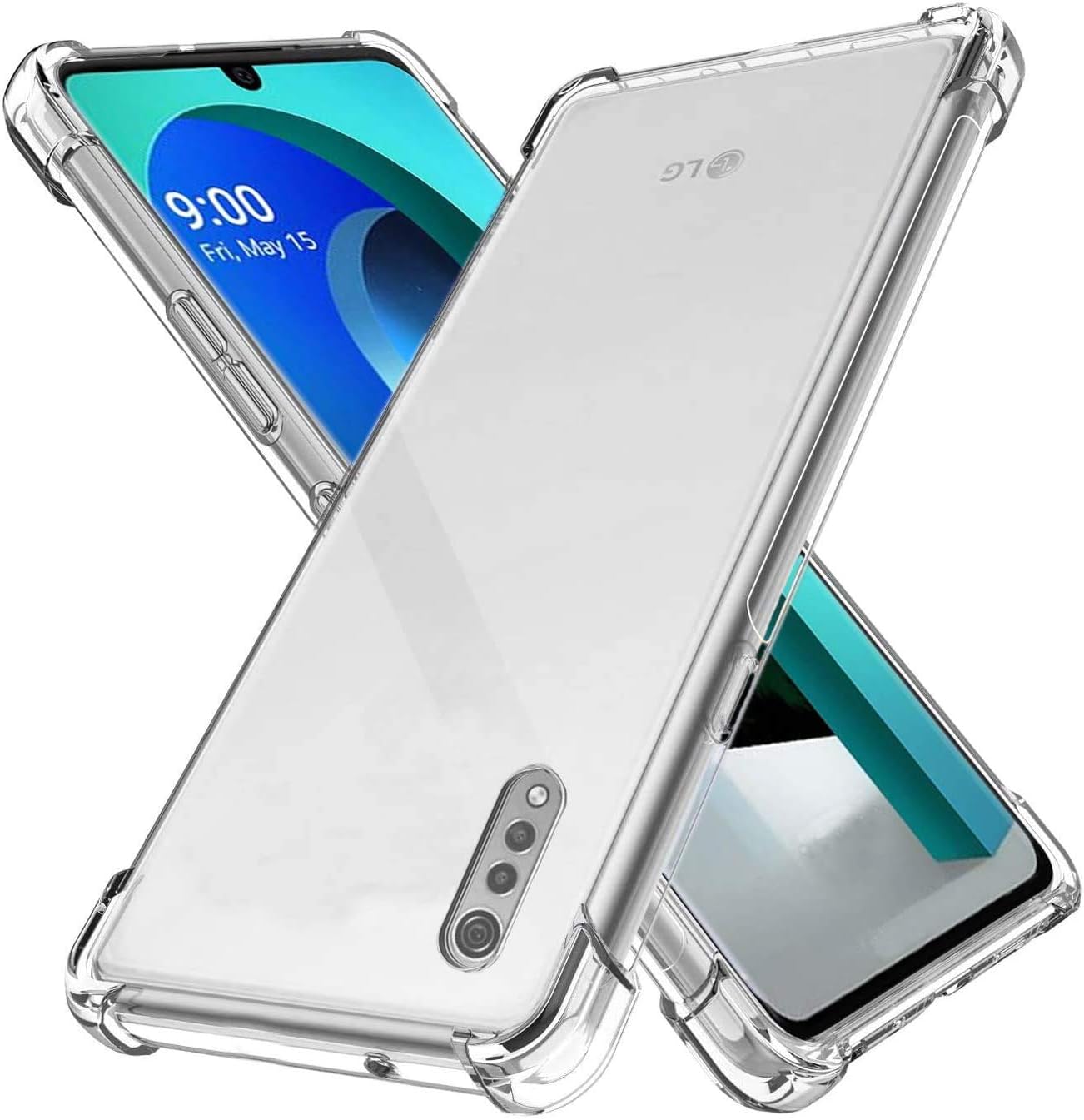 LG Velvet Case LG Velvet 5G Case, KZIOACSH Crystal Clear Ultra Slim ...