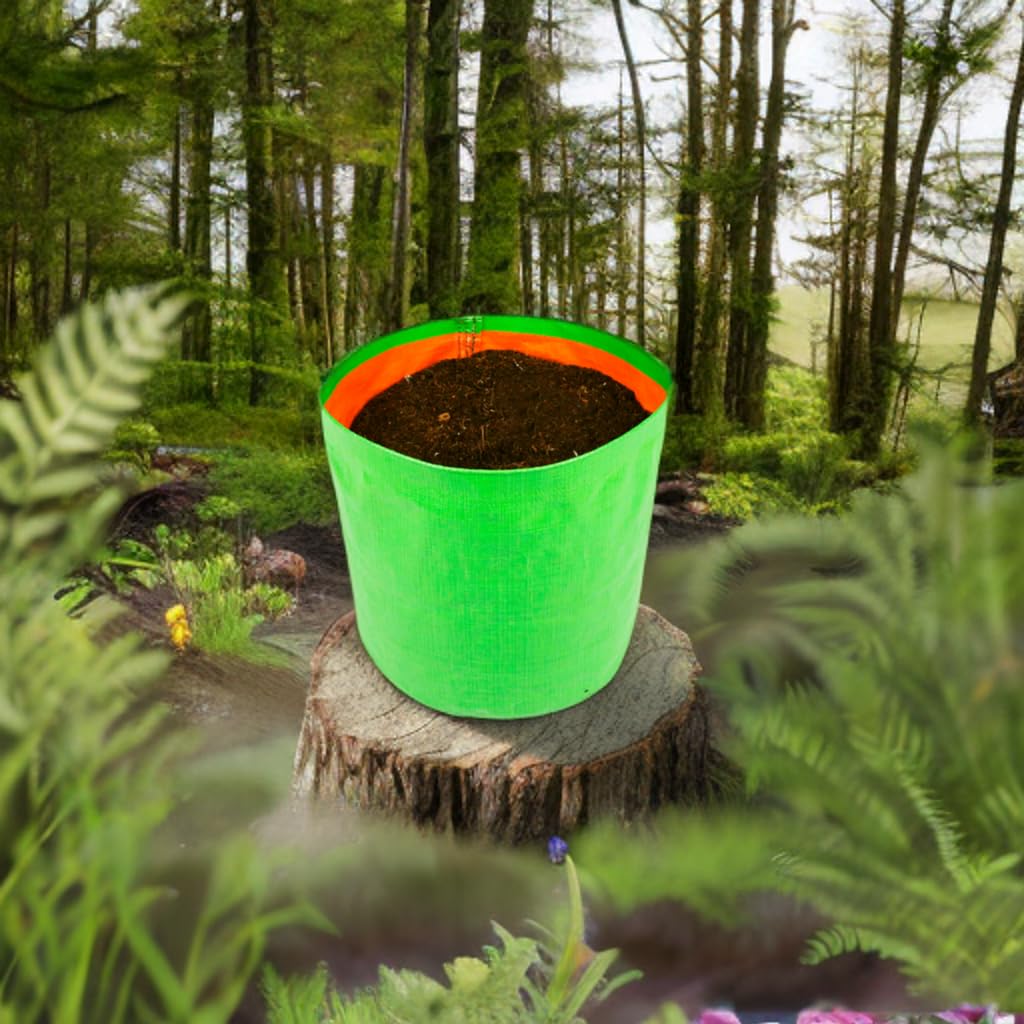 HDPE Plant Grow Bags - 6x6 Inch (Pack of 10) -4