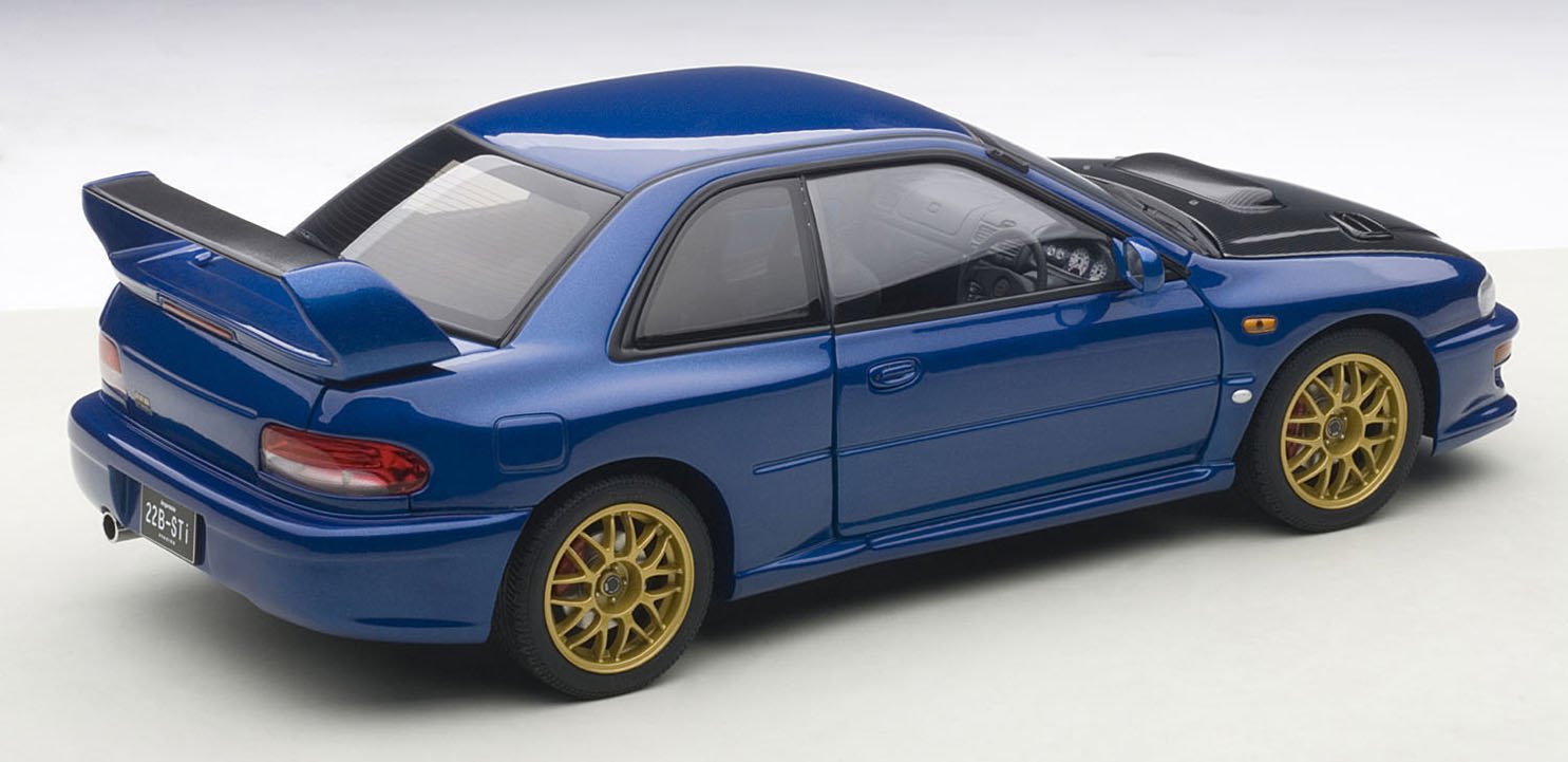 オートアート　1/18　スバル インプレッサ 22B STi バージョン Amazon | AUTOart 1/18 スバル インプレッサ 22B STi バージョン