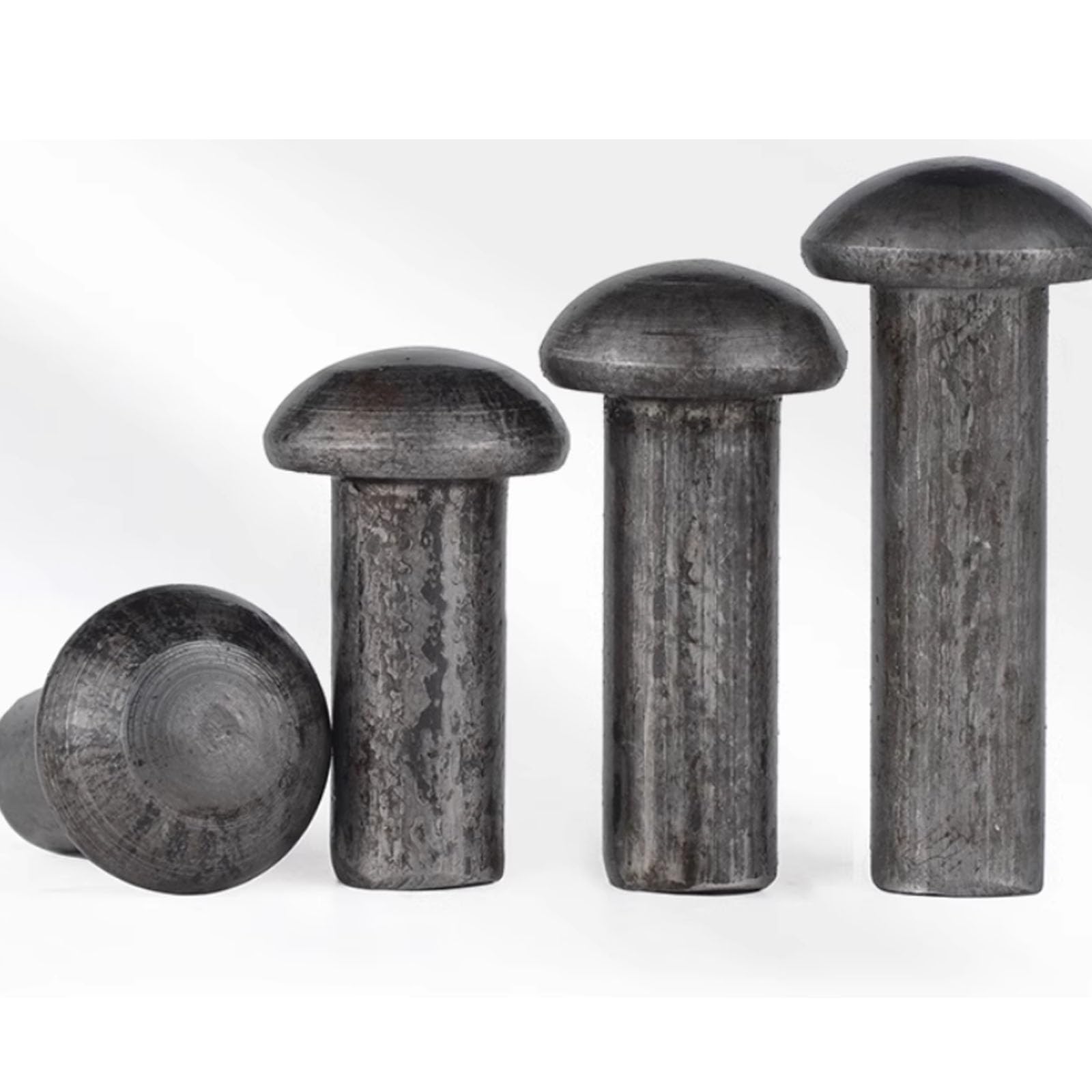 Remaches de cabeza redonda, remaches de cabeza semicircular de hierro macizo, aptos para uso industrial, paquete de 1 kg (M6*50)