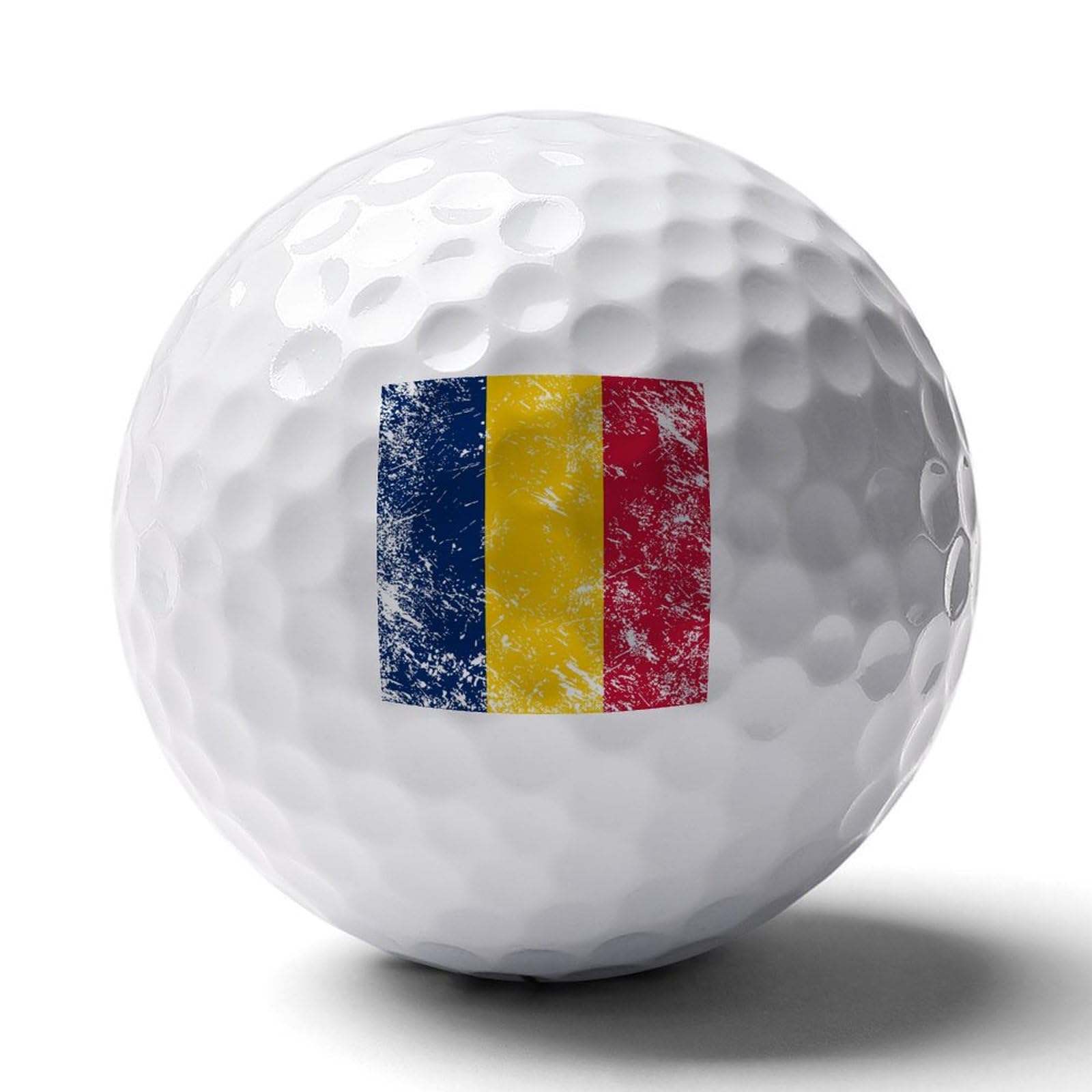 Chad Vintage Flag Logo Golf Balls Personalized Ball Custom for Men Women Boyfriend Husband