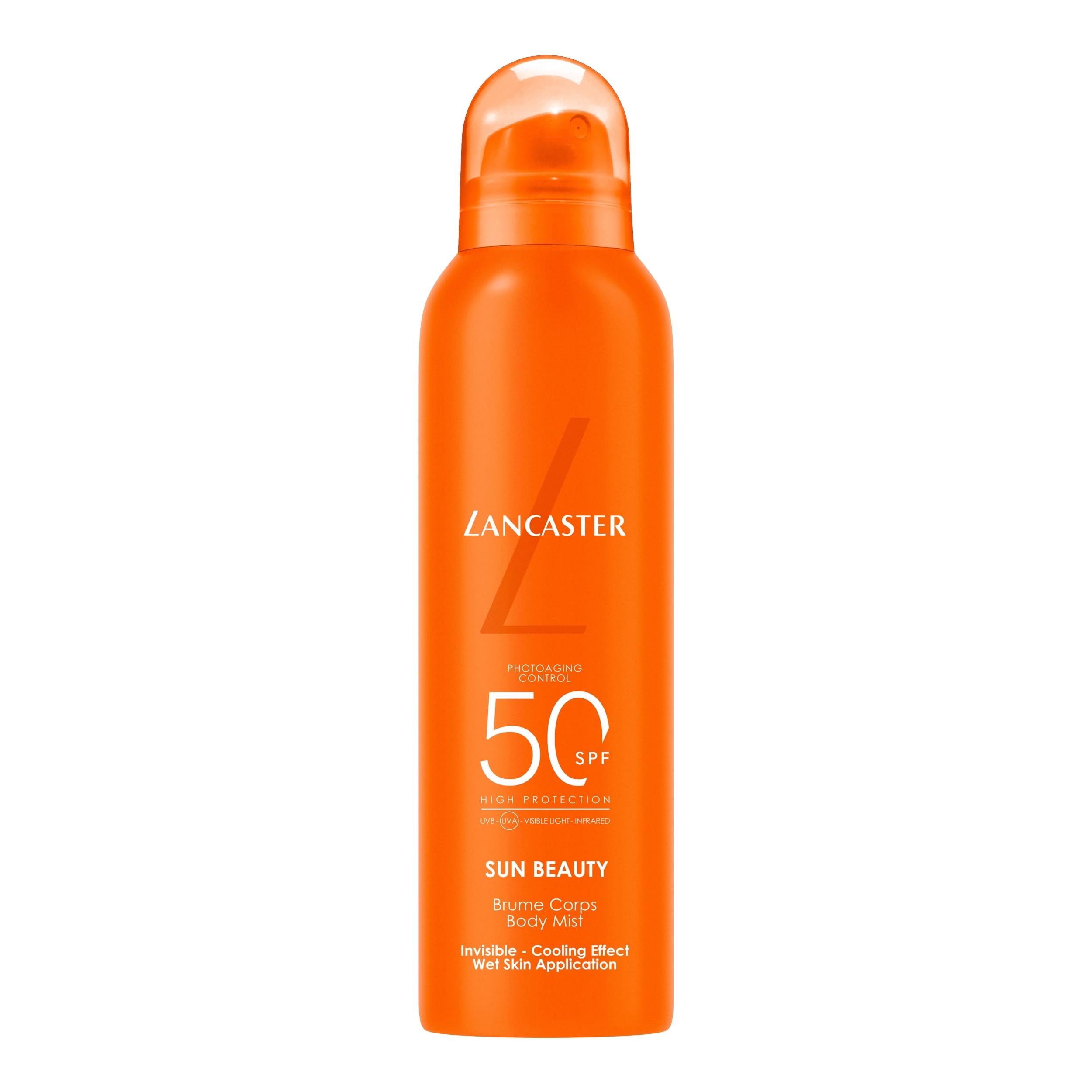 Lancaster Sun Beauty Body Mist – Protezione Solare per le Attività Sportive all'Aperto, Resistente all'Acqua ed al Sudore, 200 ml