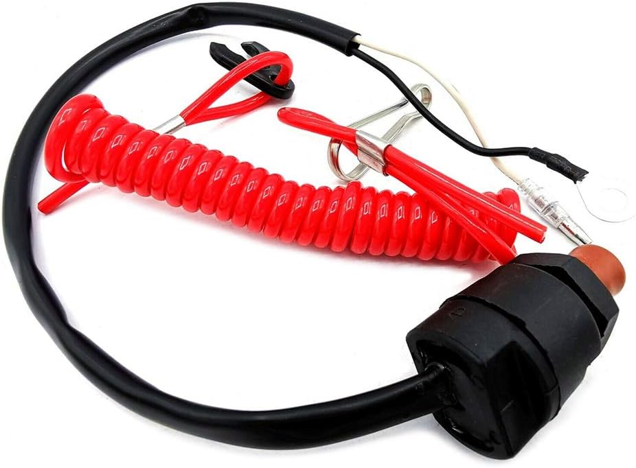 Boat Motor Kill Stop Switch & Safety Tether Lanyard Fits for Yamaha