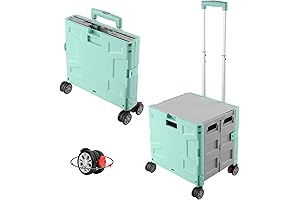 FELICON Folding Utility Cart: Your Heavy-Duty Storage Solution On Wheels
