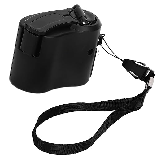 USB Handkurbel Ladegerät Powerbank Kurbel Generator Tragbares USB Handkurbel Telefon Notfall Ladegerät Handy Notstromversorgung für Outdoor Wanderungen Camping(Schwarz)