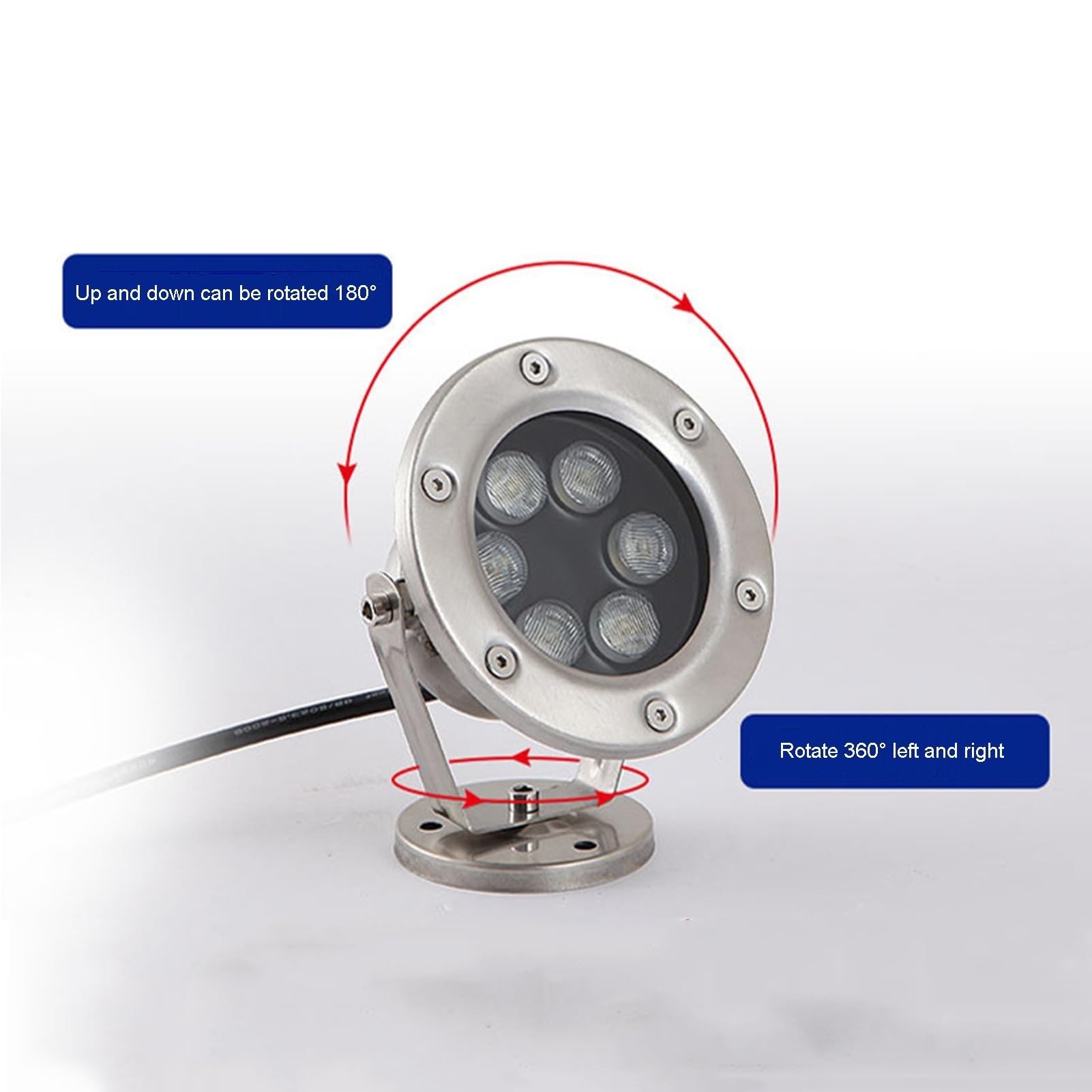 Unterwasserleuchte für Teich – LED-Licht tauchbar, Teichbeleuchtung mit LED, wasserdicht IP68, niedrige Spannung DC 12/24 V, LED-Strahler, für Garten, Rasen, Pool, Teich, Steingarten, Landschaftslampe