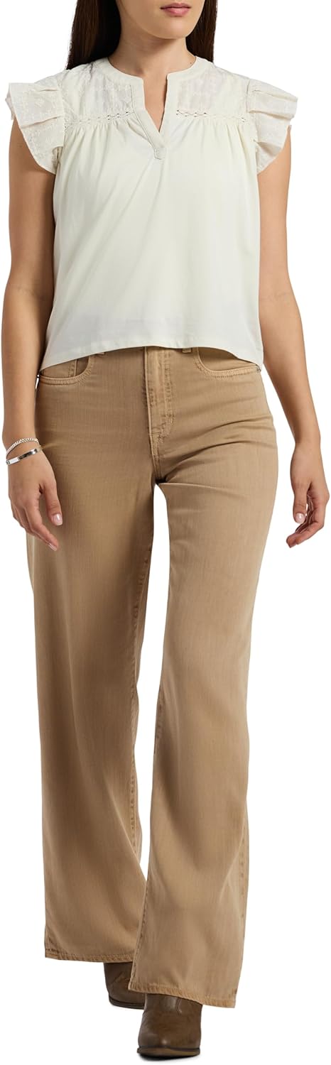 Buffalo David Bitton Womens Addie High Rise Wide Leg Jeans - Image 4