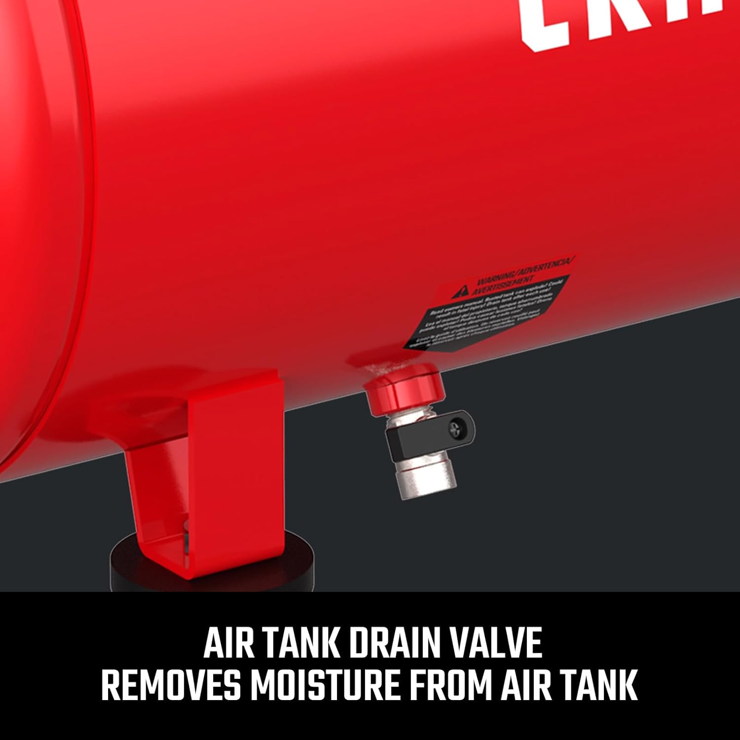 CRAFTSMAN 8-Gallon Air Compressor air tank drain