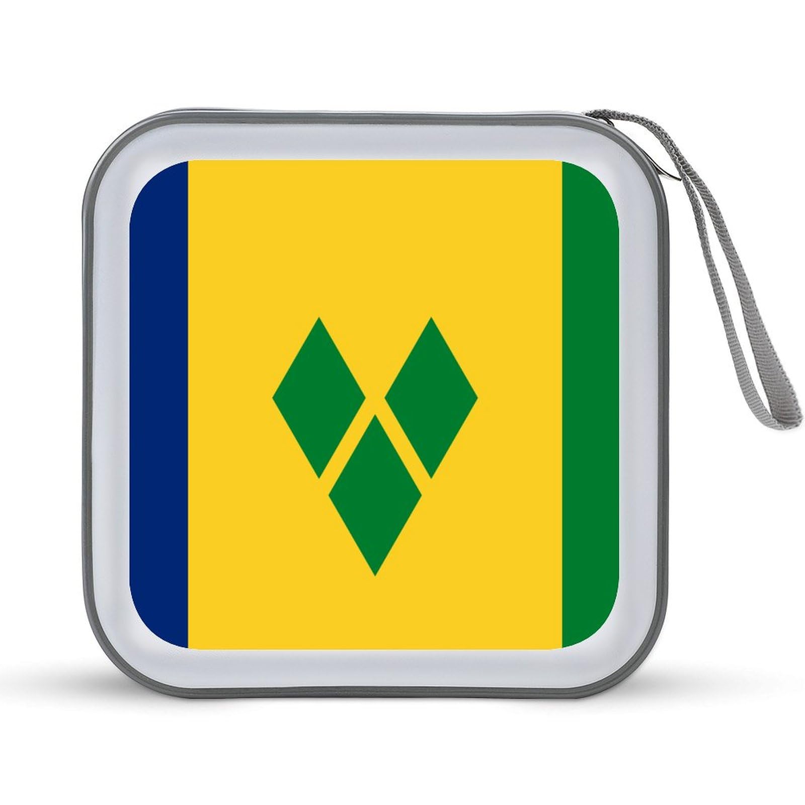 Saint Vincent Grenadines Flag CD Case DVD Storage Case Portable