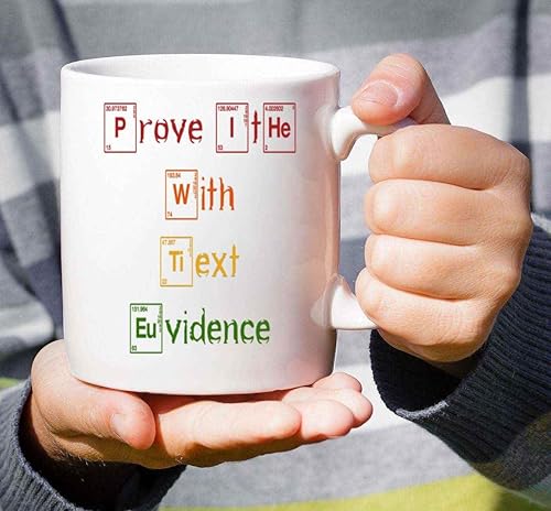Miniatura 4 de Funny English Teacher Gift, Back To School Surprise for - Evidence Based Quote on 11 Oz White Ceramic Coffee Mug