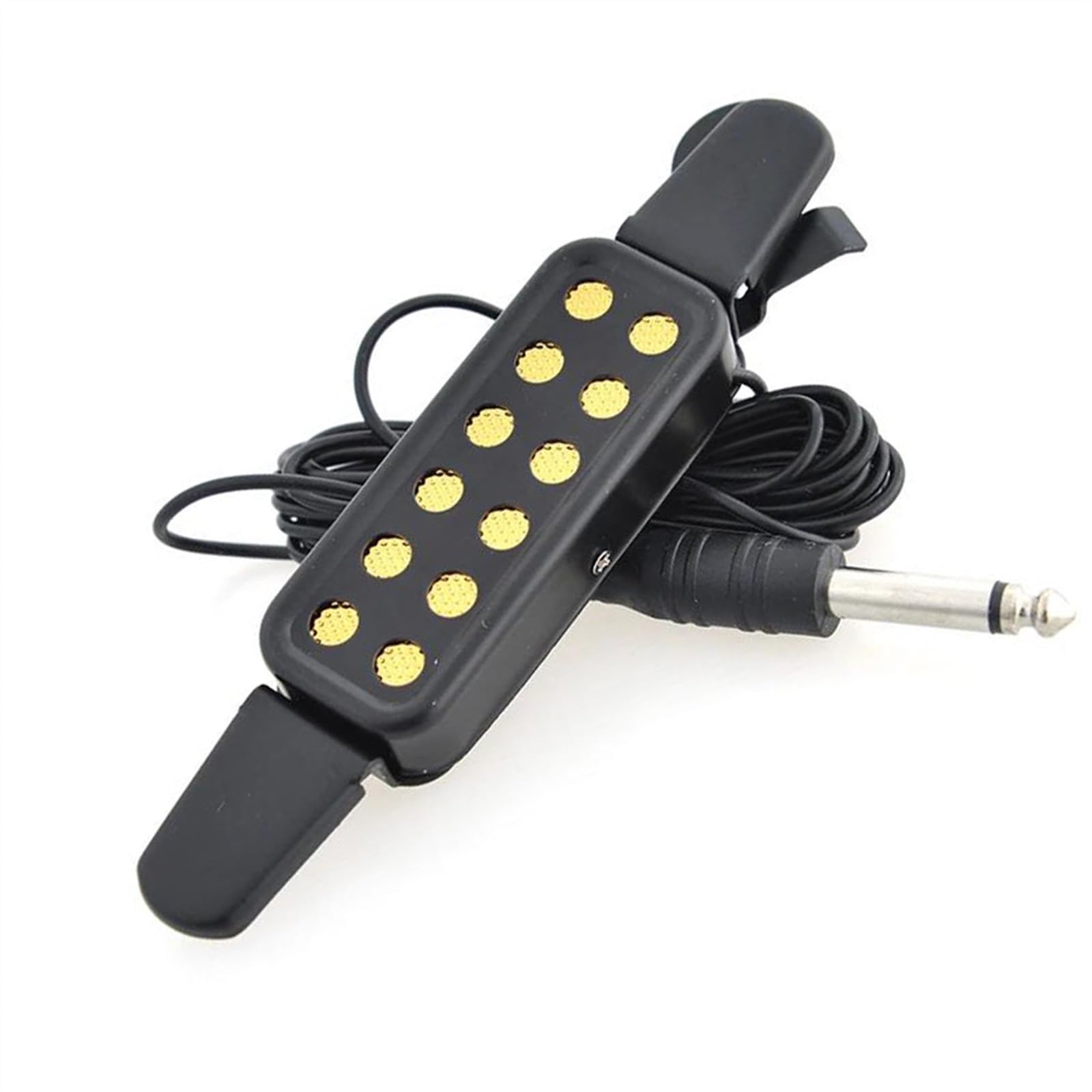 Kit pickup per chitarra acustica 12 Fori Clip Su Microfono Pickup Audio Amplificatore Altoparlante Filo Per Chitarra Acustica Elettrica Trasduttore Accessori(3/4)