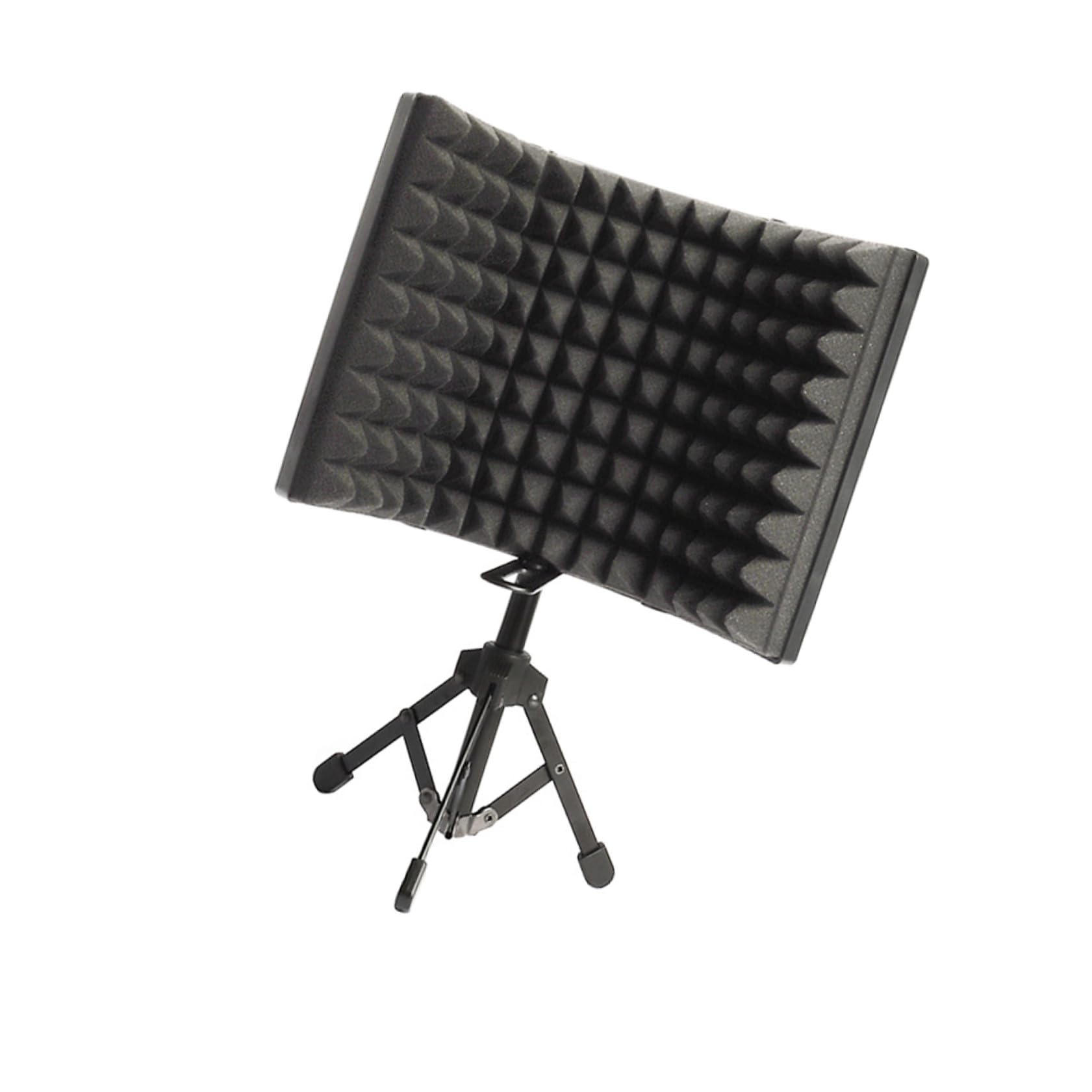 POPETPOP Robuster Mikrofon Windschutz mit Rauschunterdrückung Drei Stück Sponge und Metall Einstellbarer Winkel und Einfache Installation für Studio und Aufnahme