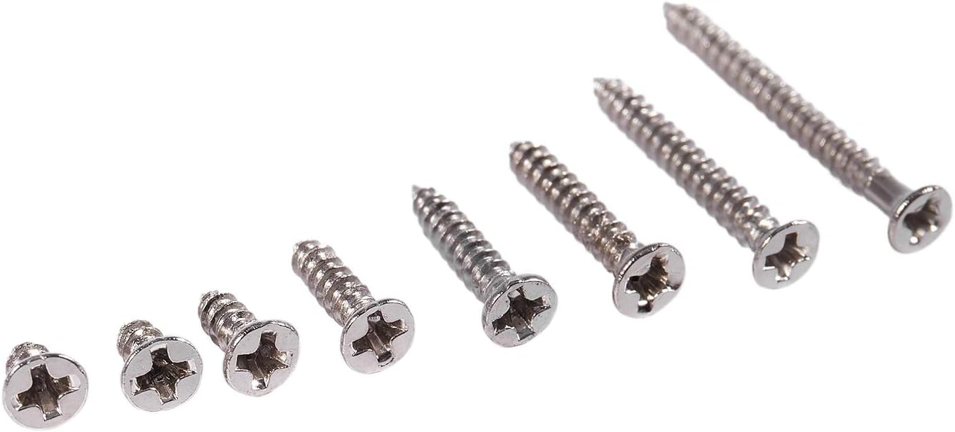 Midream 800Pcs Steel Self Tapping Screw Assortment Kit Lock Nut Wood