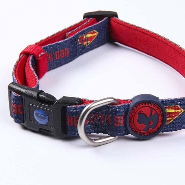 Foto 3 de 6 de Collar Premium para Perros de Superdog - Color Azul y Rojo - Talla S-M - Cierre Rápido de Click