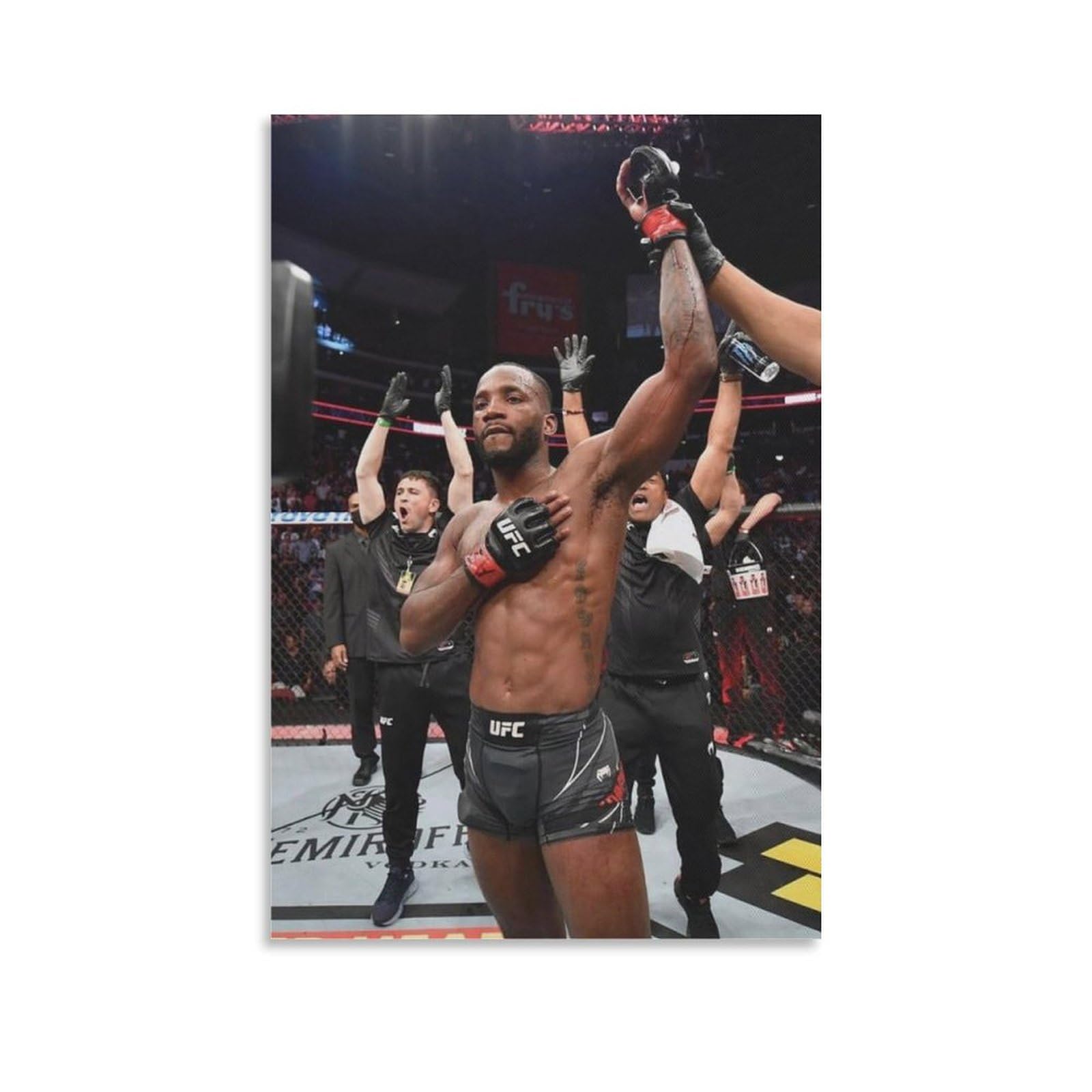 ASUIU Leon Edwards Canvas Poster Poster Cool Artworks Painting Wall Art Canvas Prints Hanging Picture Posters 24x36inch(60x90cm)