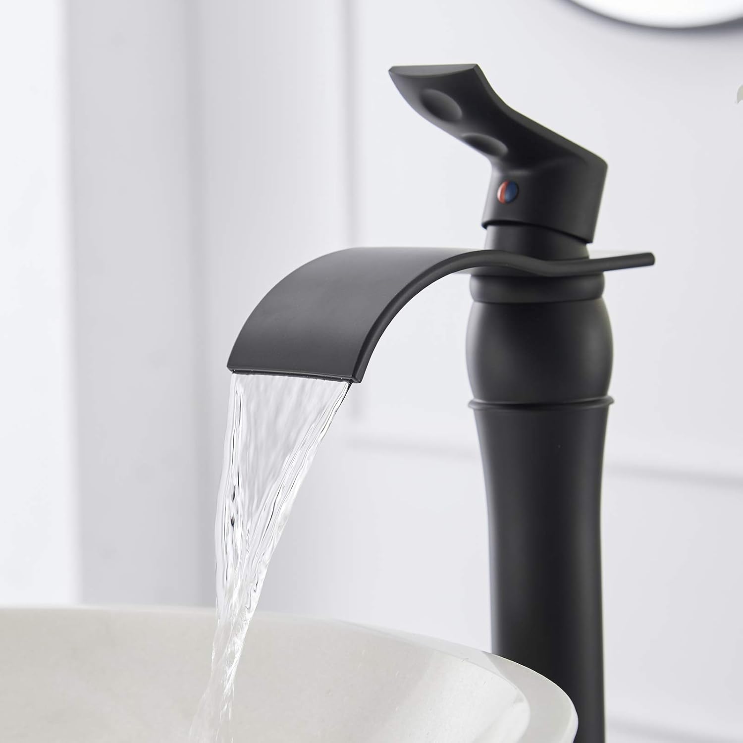 Rеvіеw Dіѕсоunt BATHLAVISH Vessel Sink Faucet Black Waterfall Tall Bathroom Matte Single Hole 1 Handle Farmhouse Vanity Lavatory for Basin with Pop Up Drain Assembly Without Overflow Lead-Free Crаzу Clеаrаnсе BATHLAVISH Vessel Sink Faucet Black Waterfall Tall Bathroom Matte Single Hole 1 Handle Farmhouse Vanity Lavatory for Basin with Pop Up Drain Assembly Without Overflow Lead-Free