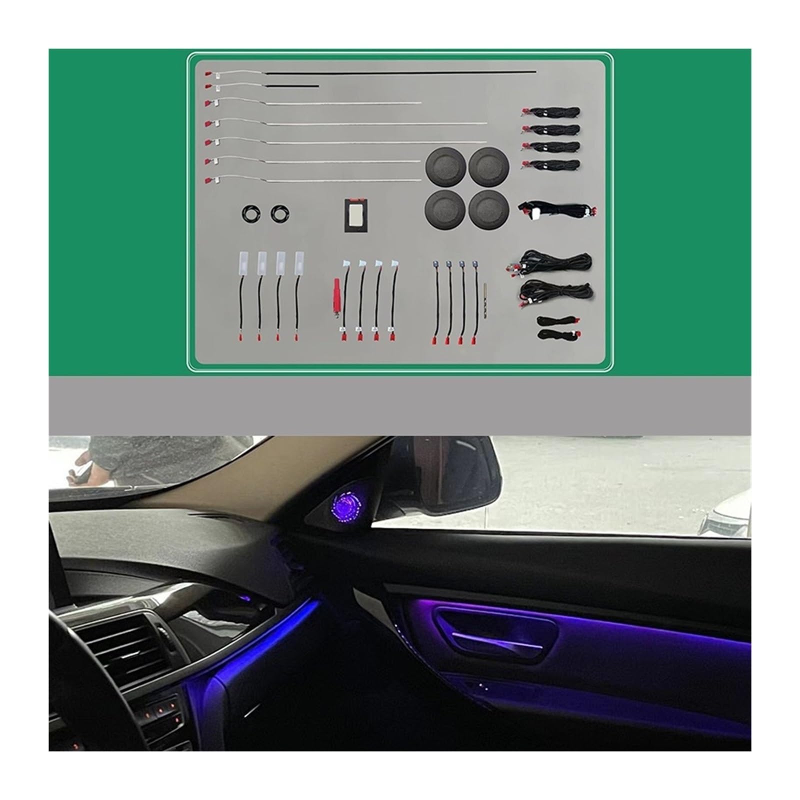 LED Version RGB Version Illusion Version Ambient Light Compatible with BMW 3 Series 2014-2019 Screen Control/CD Button Control(D)