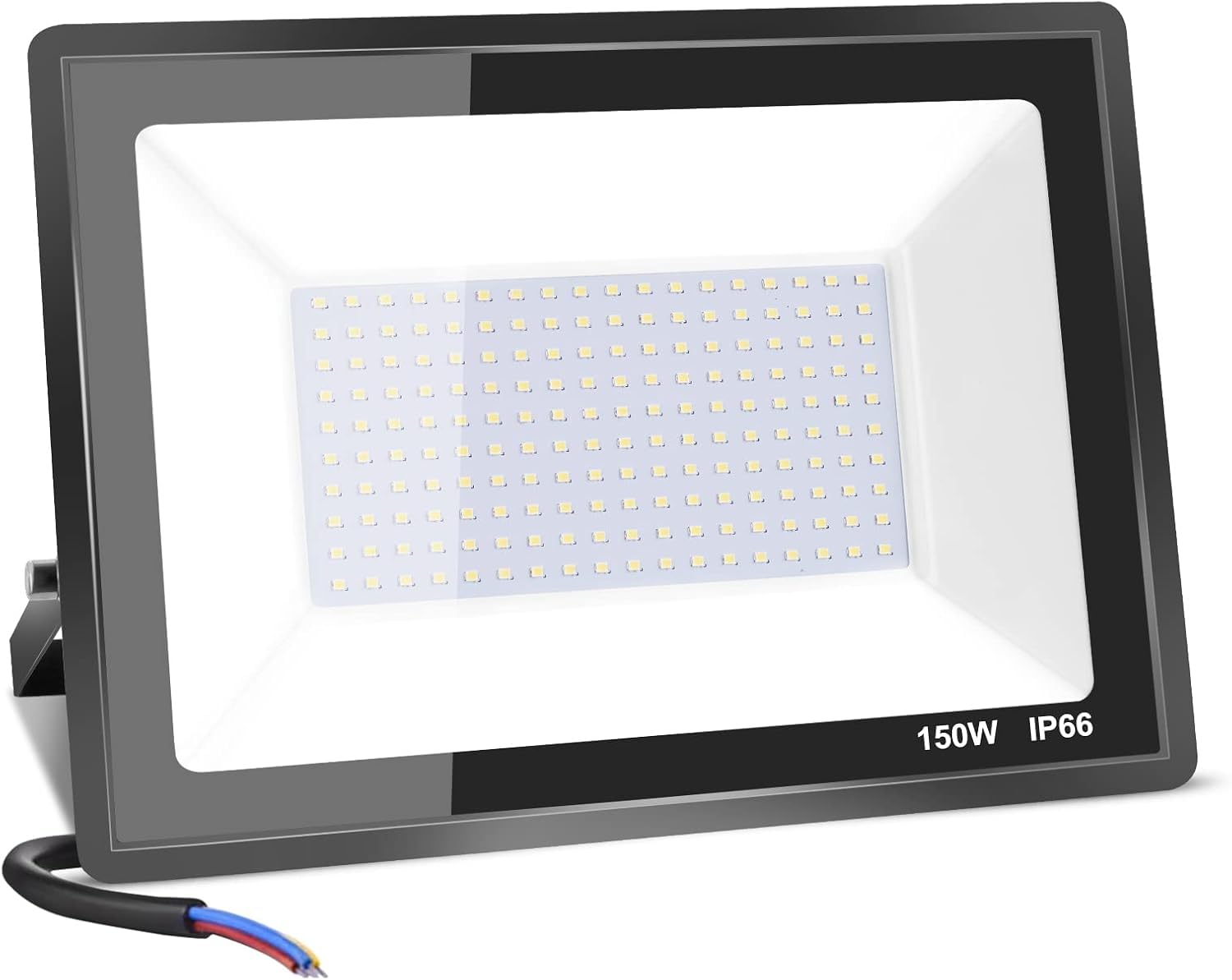 Reflektor LED 100 W, światła bezpieczeństwa IP66, super jasne światła światło LED 10000 lm, biały kinkiet światła dziennego 6500 K do ogrodu, patio, podwórka, podwórka, garażu(150W)