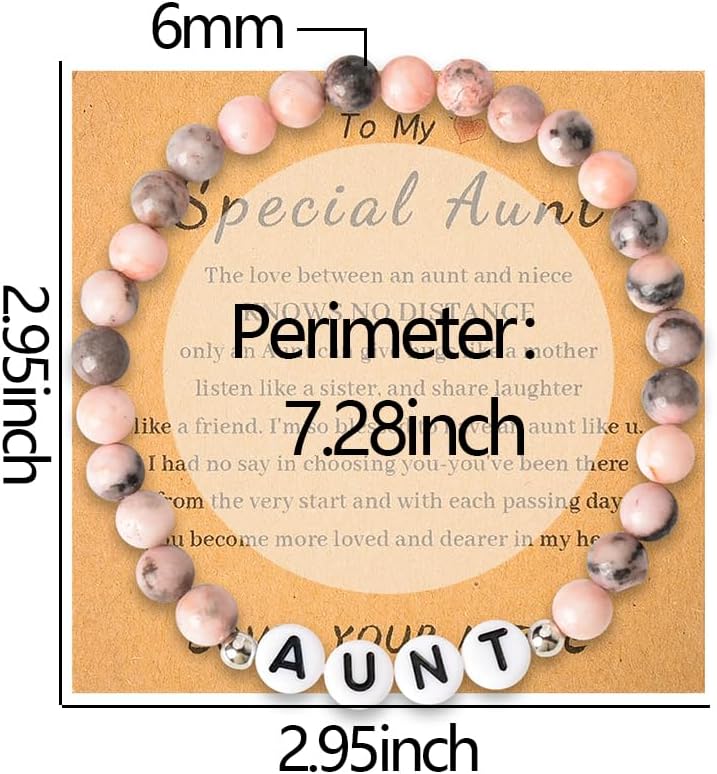 Sisadodo Christmas Birthday Gifts for Mom Mama Charm Bead Bracelet for Grandma I Love You Gifts for Aunt Long Distance Gifts for Women - Image 2