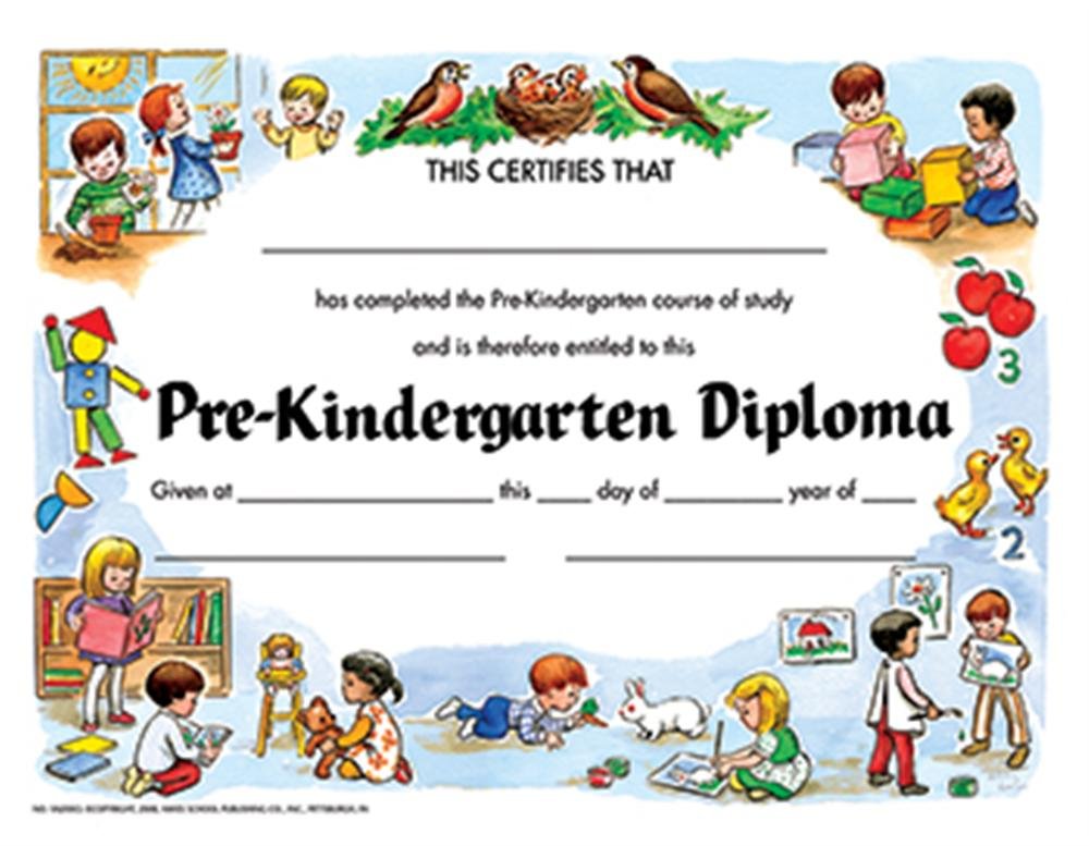 HayesPre-Kindergarten Diploma, 8.5" x 11", Pack of 30