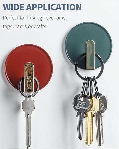 Miniatura 3 de Pawfly Sistema de llaveros planos, llavero dividido para el hogar, llaves de coche, accesorio de organización, 14 piezas