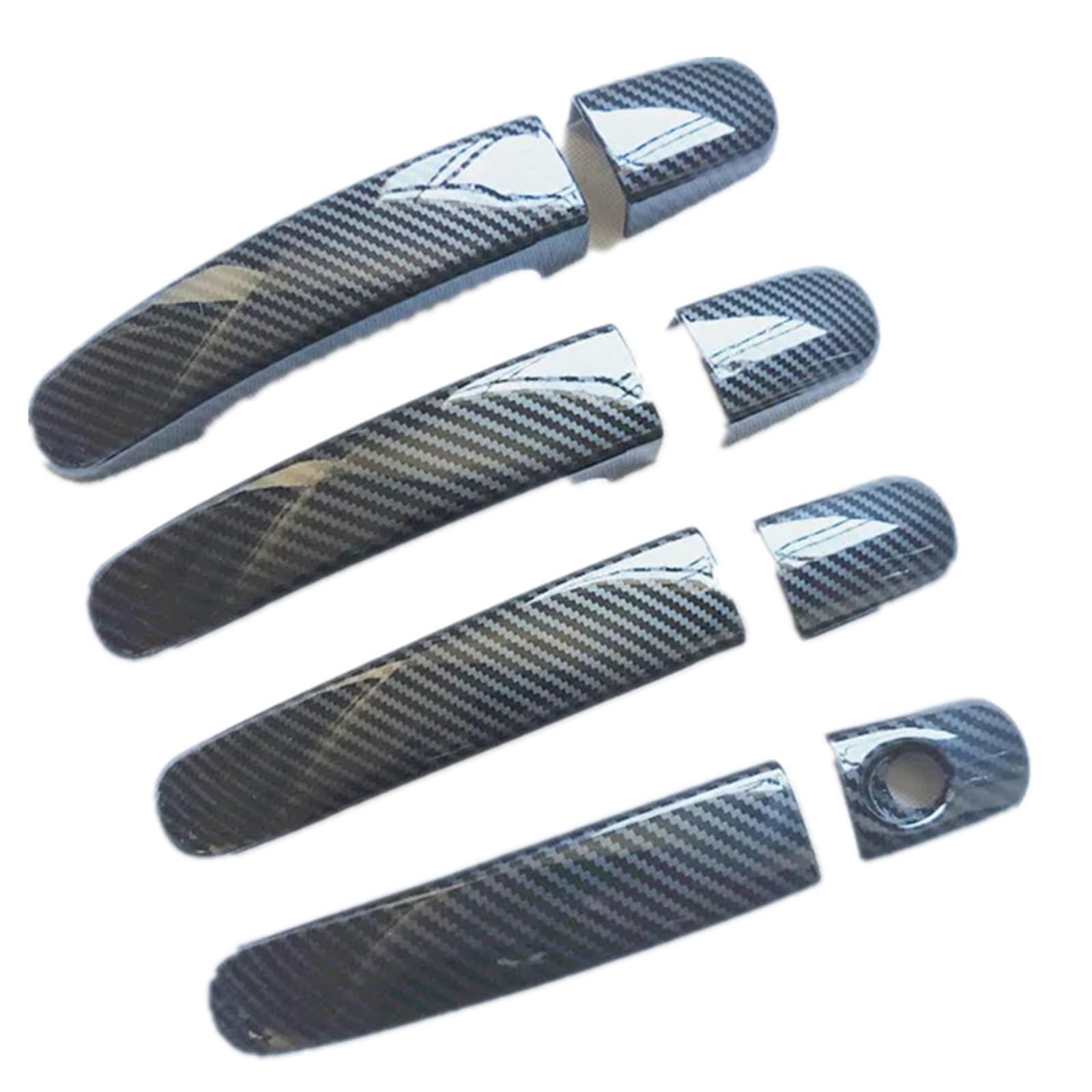 Cfayrlms Carbon Fiber Door Pull Cover Compatible With For Ranger For T6 2011-2021 Door Handle Cover Trim Abs Imitation Accessories